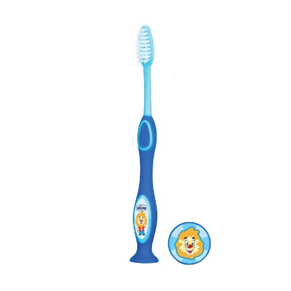 CHICCO MILK TEETH TOOTHBRUSH BLUE 3-6Y