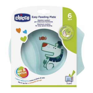 CHICCO EASY FEEDING PLATE 6M+ BLUE
