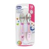 CHICCO METAL CUTLERY 18M+ GIRL