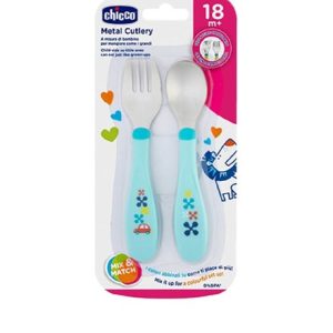 CHICCO METAL CUTLERY 18M+ BOY