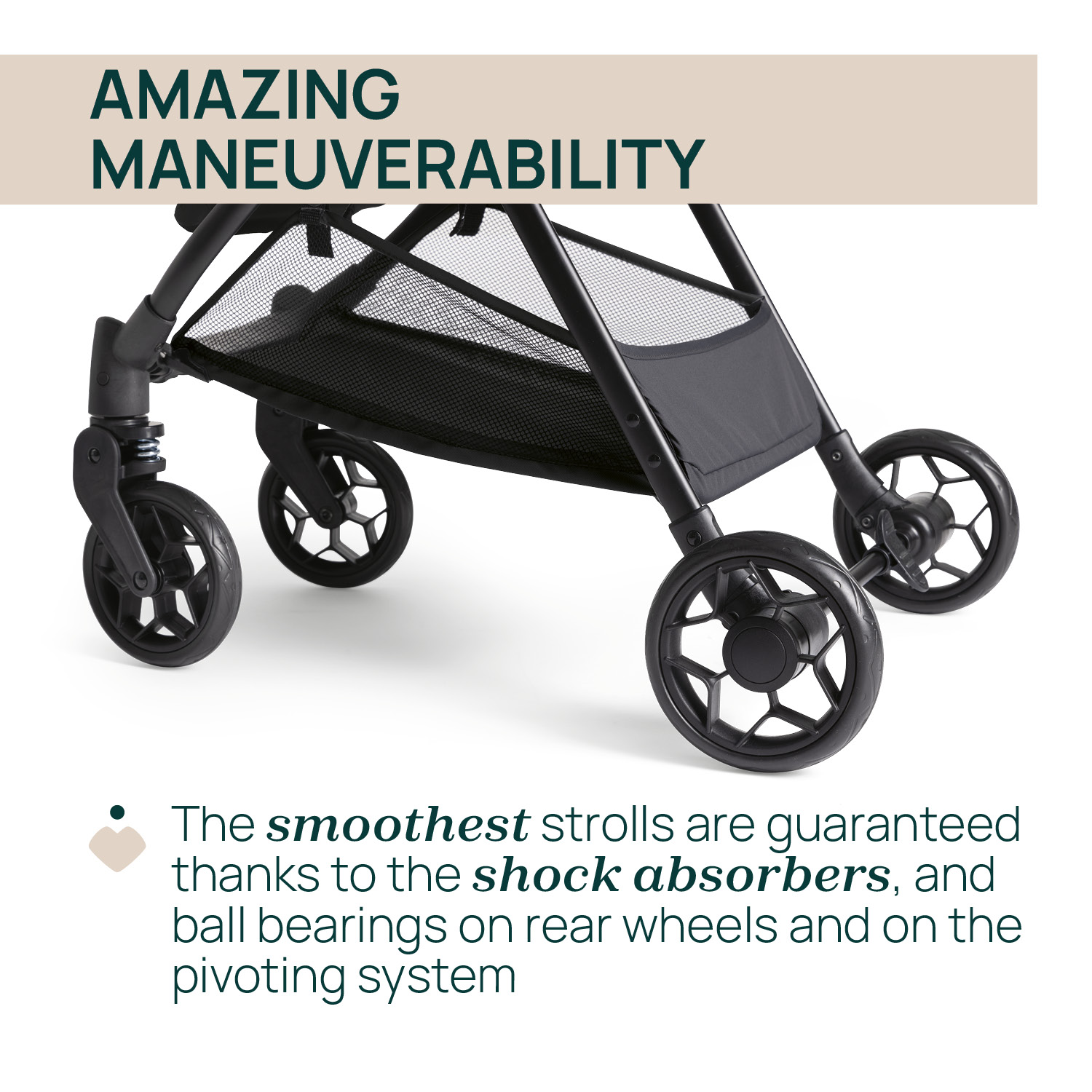 CHICCO URBINO STROLLER -BLACK รถเข็น - Image 6