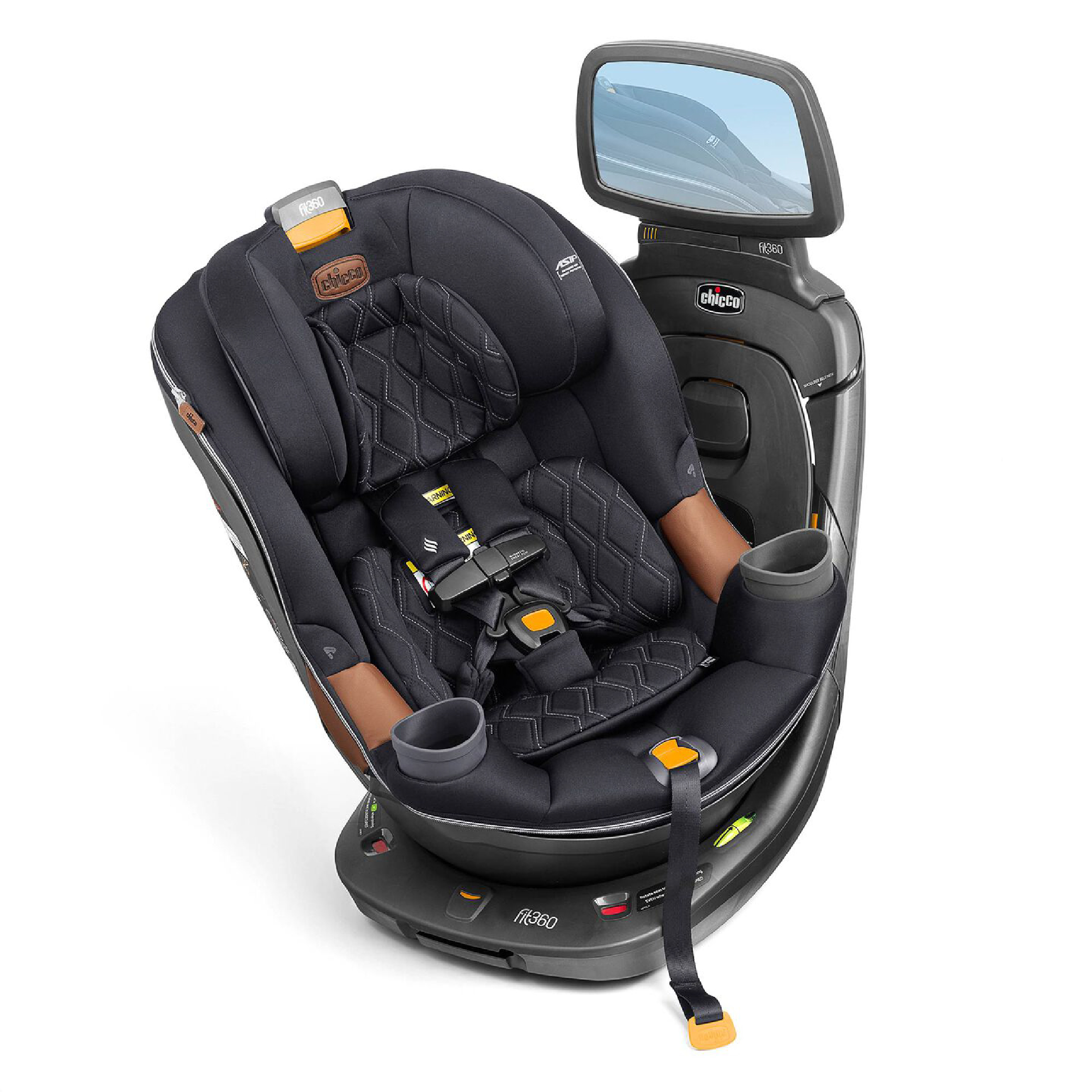 CHICCO FIT360 ZIP CLEARTEX CAR SEAT-JET คาร์ซีท