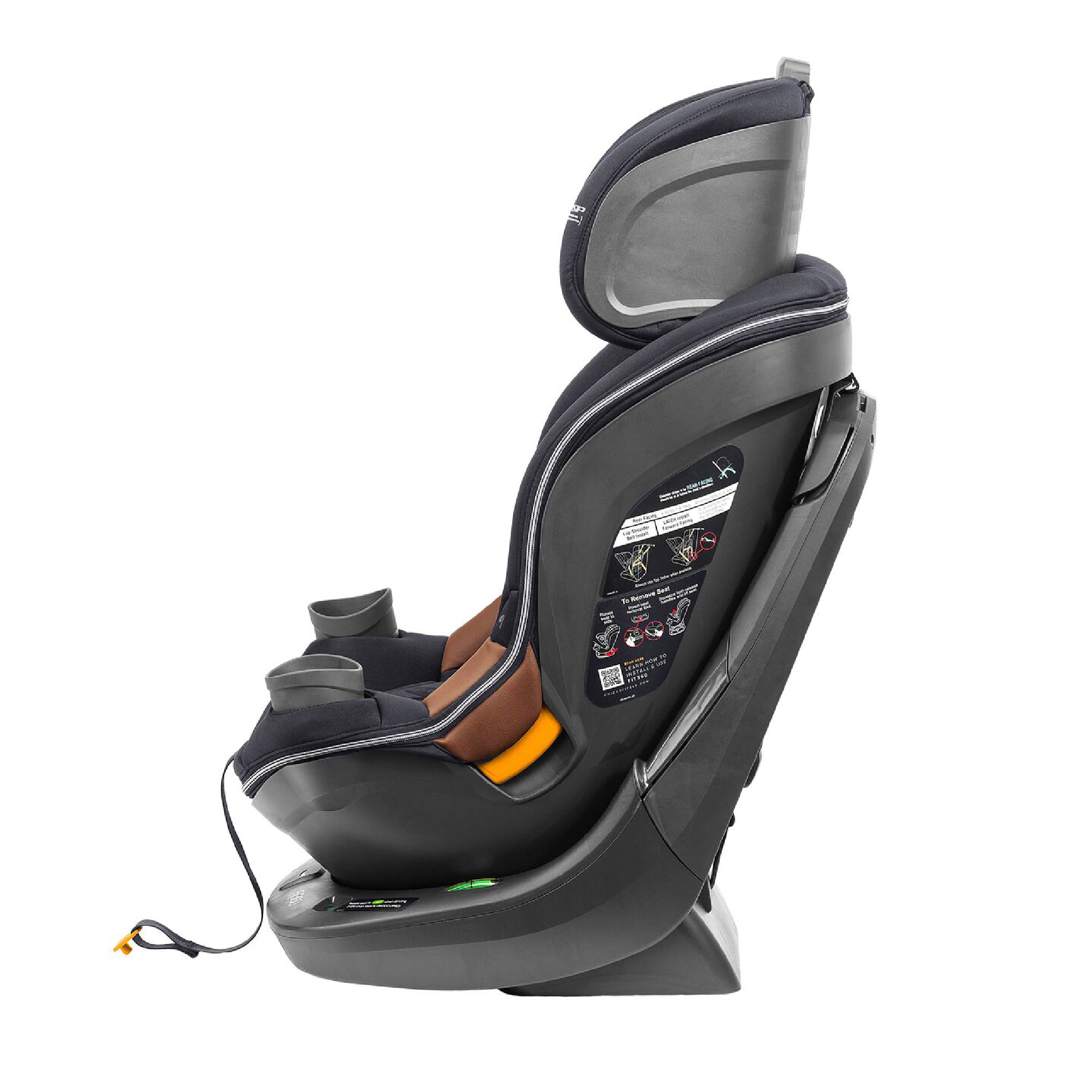 CHICCO FIT360 ZIP CLEARTEX CAR SEAT-JET คาร์ซีท - Image 6
