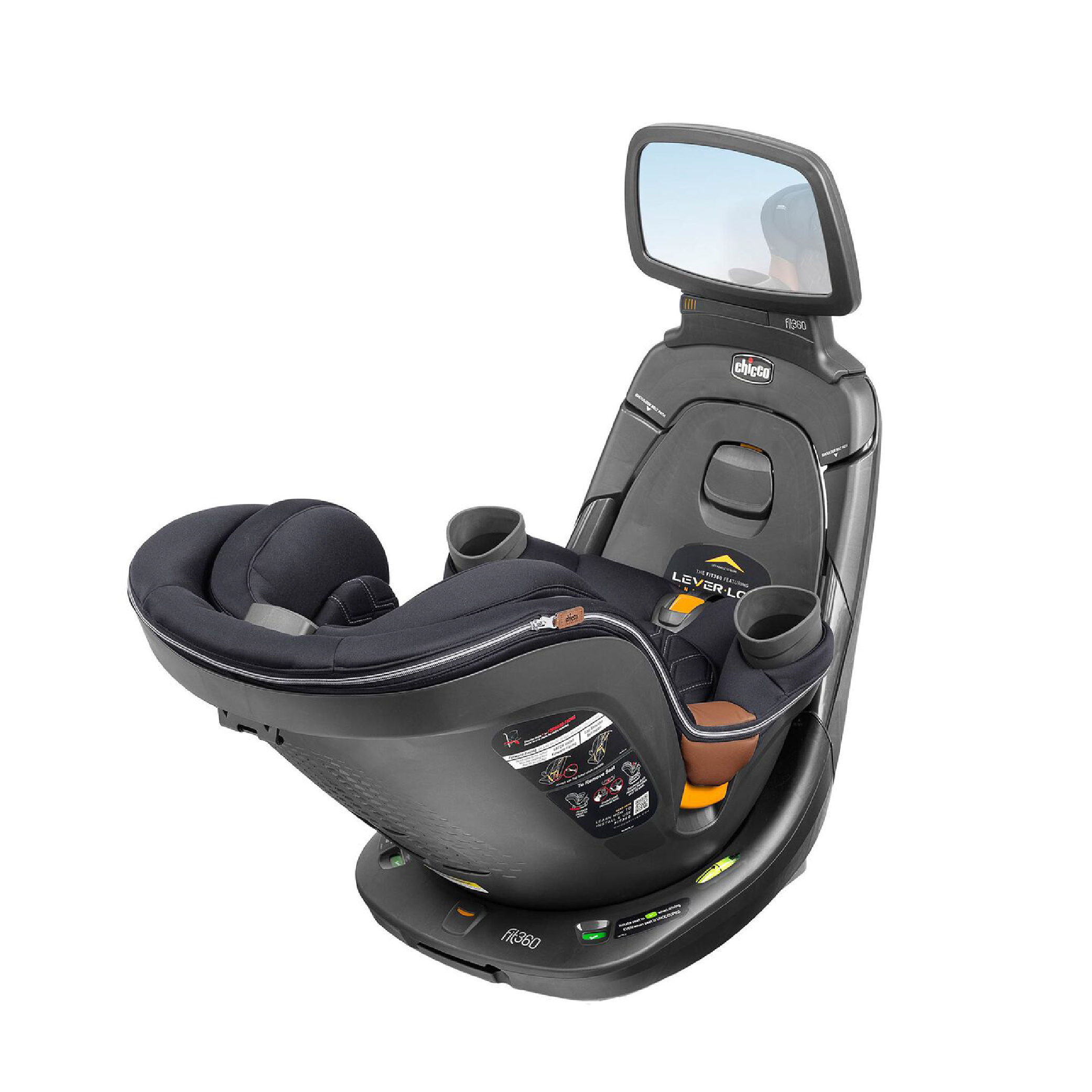 CHICCO FIT360 ZIP CLEARTEX CAR SEAT-JET คาร์ซีท - Image 7