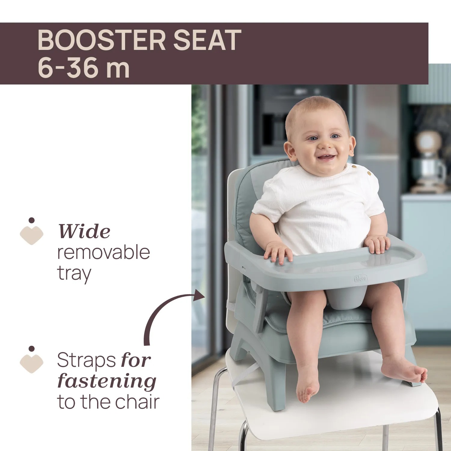 CHICCO BOOSTER SEAT BENTO VANILLA - Image 3