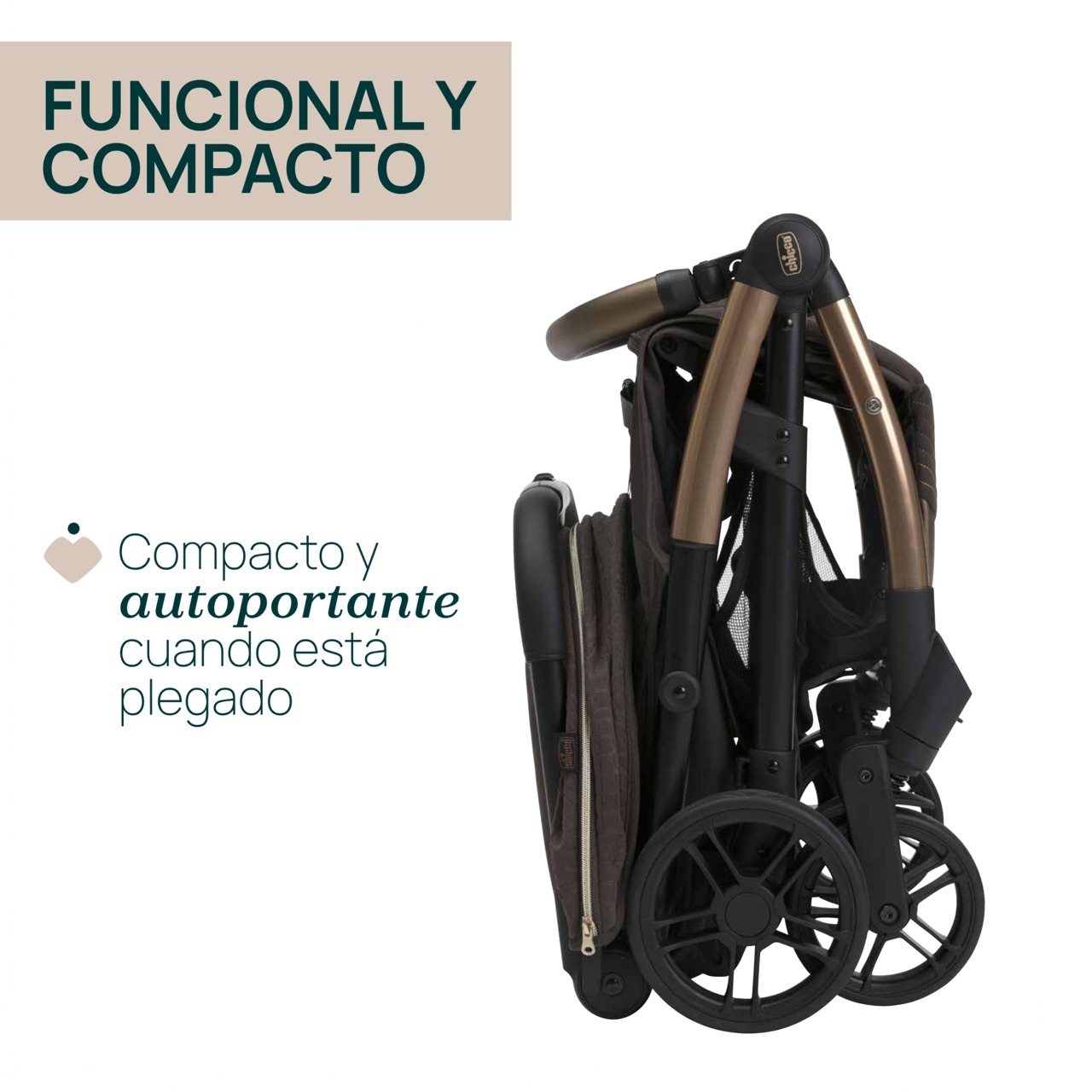 CHICCO GOODY XPLUS STROLLER-BRONZE LIZARD RELUX - Image 9