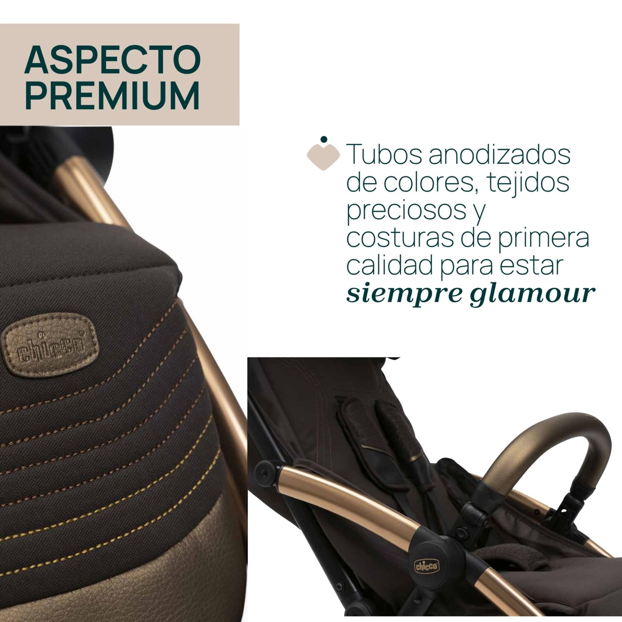 CHICCO GOODY XPLUS STROLLER-BRONZE LIZARD RELUX - Image 15