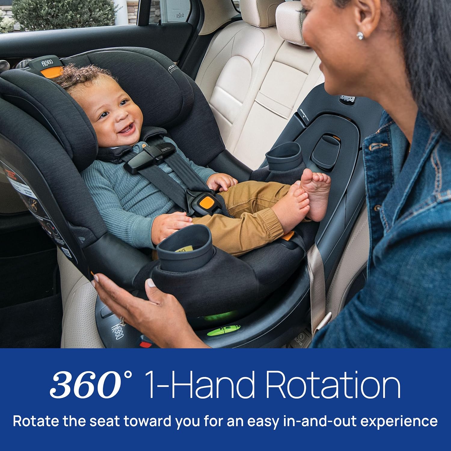 CHICCO FIT 360 CLEARTEX CAR SEAT ASIP - OBSIDIAN - Image 11