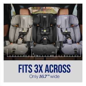 Fit3x ClearTex Ultra-Slim All-in-One Car Seat - Black - Image 6