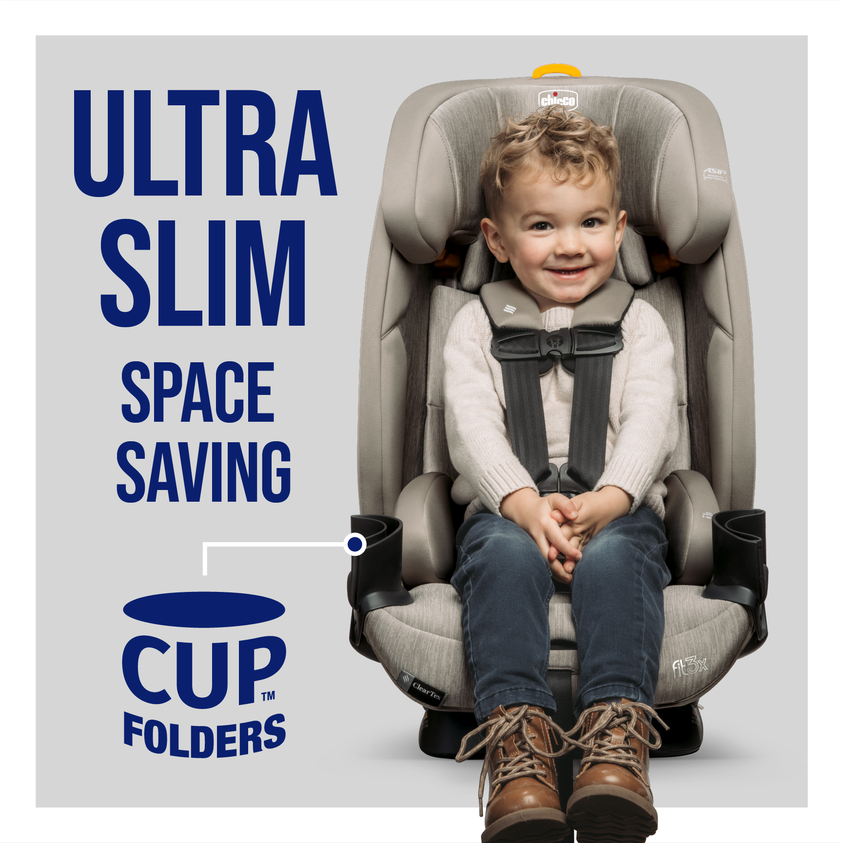 Fit3x ClearTex Ultra-Slim All-in-One Car Seat - Black - Image 10